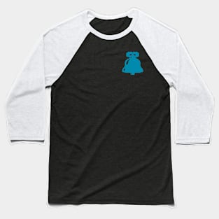 Blue Christmas bell pixel art Baseball T-Shirt